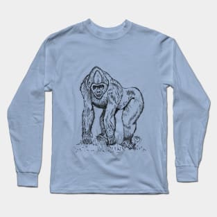 A handsome Silverback Gorilla Long Sleeve T-Shirt